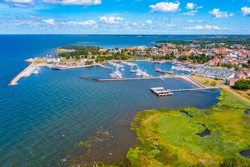 Wall Mural - Aerial view of Borgholm in Sweden