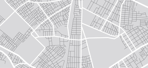 Wall Mural - City map. Downtown gps navigation plan, Abstract architectural transportation streets scheme. Drawing scheme town, white line road on gray background. Urban planning pattern texture. Vector