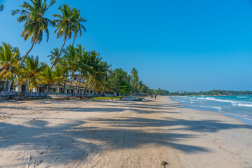 Sticker - Sunny day at Uppuveli Beach at Trincomalee, Sri Lanka