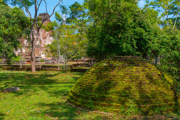 Poster - Burial stupa at Polonnaruwa ruins at Sri Lanka