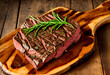 Yummy! A juicy steak Medium Rare. Absolute food porn! Ideal as a banner, header or background. Space for text.