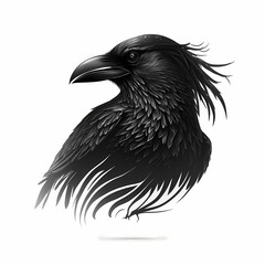 Poster - Raven Logo. Generative AI