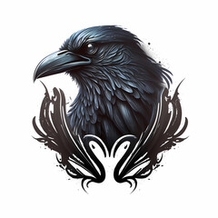 Poster - Raven Logo. Generative AI