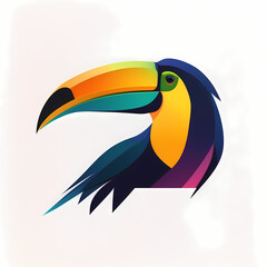 Sticker - Toucan Logo. Generative AI