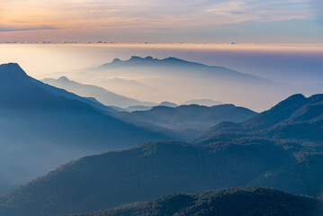 Poster - Sunrise view over Sri Lanka from Adam's peak