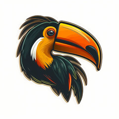 Sticker - Toucan Logo. Generative AI