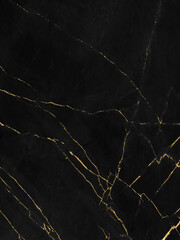 Black and gold marble luxury wall texture with shiny golden line pattern abstract background, Vertical image.