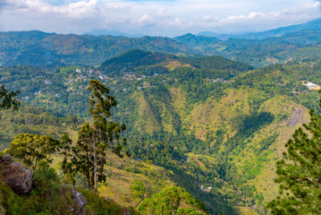 Poster - Panorama view of Sri Lanka highlands from Ella rock