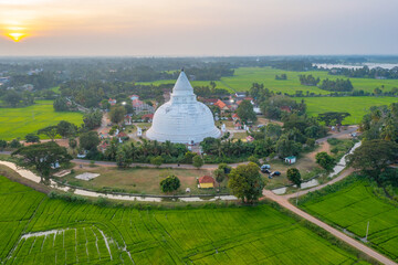 Tissamaharama Stupa at Sri Lanka