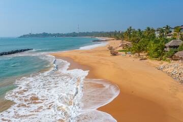 Sticker - Aerial view of Medaketyia beach at Sri Lanka