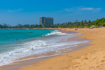 Wall Mural - Unawatuna beach at Sri Lanka during a sunny day