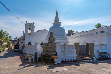 Sri Sudharmalaya Buddhist Temple at Galle, Sri Lanka