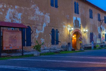 Sticker - Sunset over the Maritime museum at Galle, Sri Lanka