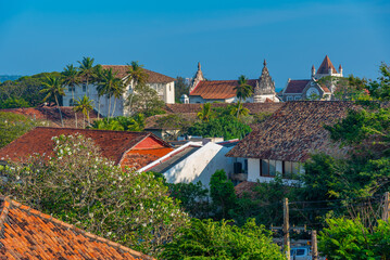 Poster - Aerial view of Galle, a town at Sri Lanka