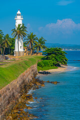 Sticker - View of the Galle lighthouse in Sri Lanka