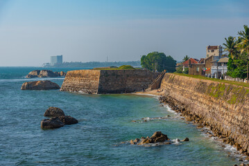 Poster - View of the Galle lighthouse in Sri Lanka