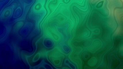 Wall Mural - Abstract fluid animation of green surface. Wavy dark green background video. Flow animation background.