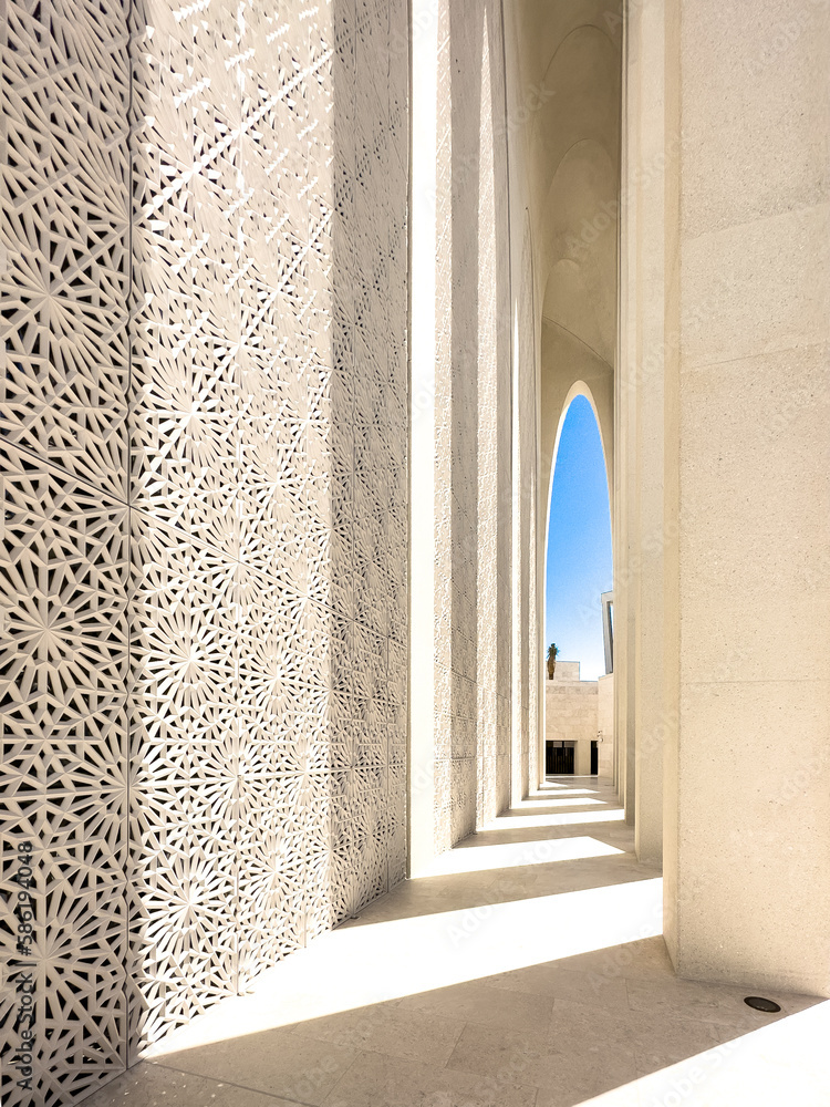 Architectural and design details of the Mosque at the The Abrahamic ...