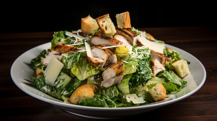 Sticker - Caesar Salad with Grilled Chicken Generative AI