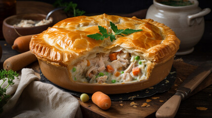 Poster - Chicken Pie With Catupiry Generative AI