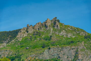 Wall Mural - Monte Epomeo mountain at Italian island Ischia