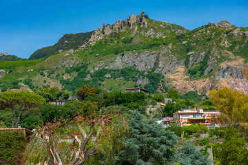 Wall Mural - Monte Epomeo mountain at Italian island Ischia