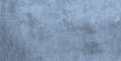 Wall Mural - pale blue concrete wall wide background. empty decorative cement texture for banner or mock up desig