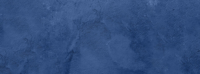Wall Mural - blue rough texture concrete stone grunge rough wall wide background. empty old cement floor banner