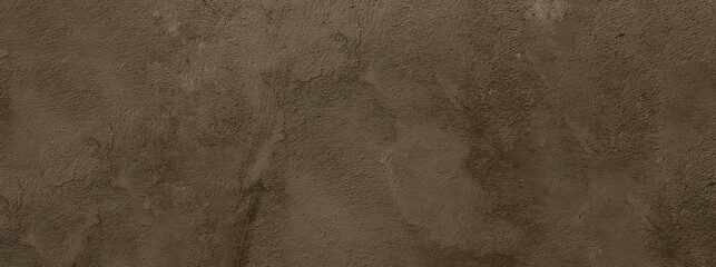 Wall Mural - empty brown cement panoramic surface. brown concrete wall background banner