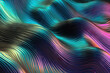 © ADDICTIVE STOCK - Generative AI illustration of abstract background with wavy multicolored lines and shades forming textured pattern