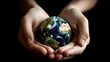 © ImageMaster - earth in hands  - Generative AI