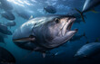 bluefin tuna close-up generated by AI