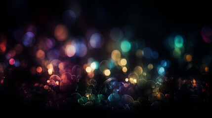 Sticker - blurred abstract bokeh light wallpaper background Generative AI