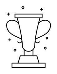 Poster - Award, winner, champion icon. Simple line, outline elements of prize icons for ui and ux, website or mobile application