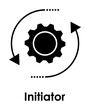 gear, arrow, circle icon. Element of business icon with description. Glyph icon for website design and development, app development. Premium icon