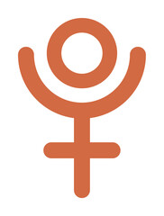 Wall Mural - pluto symbol icon. simple color elements of esoteric icons for ui and ux, website or mobile applicat
