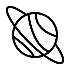Wall Mural - planet space icon. simple line, outline elements of esoteric icons for ui and ux, website or mobile 