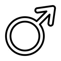 Wall Mural - symbol mars icon. simple line, outline elements of esoteric icons for ui and ux, website or mobile a
