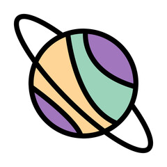 Wall Mural - planet space icon. simple color with outline elements of esoteric icons for ui and ux, website or mo