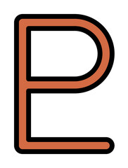 Wall Mural - symbol pluto icon. simple color with outline elements of esoteric icons for ui and ux, website or mo