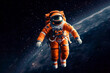 AI illustration of an astronaut in space