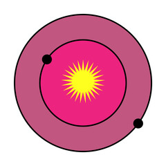 Wall Mural - solar system colored icon. element of web icon for mobile concept and web apps. colored isolated sol