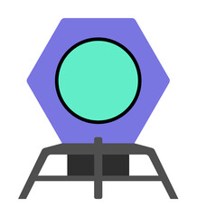 Wall Mural - moon-rover colored icon. element of web icon for mobile concept and web apps. colored isolated moon-