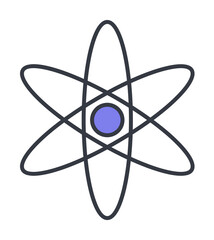 atoms icon. Element of web icon with one color for mobile concept and web apps. Thin line atoms icon can be used for web and mobile. Premium icon