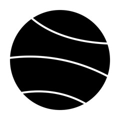 Wall Mural - planet icon. element of web icon with one color for mobile concept and web apps. isolated planet ico