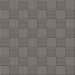 Leinwandbilder - Abstract seamless background with gray lines in checkered pattern.