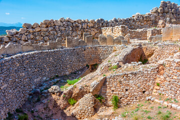 Archaeological site of Mycenae in Greece