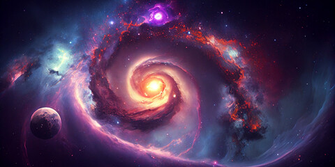 Wall Mural - space galaxy background, galaxy background, starry cosmic nebula and deep space universe galaxies.