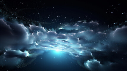 Poster - Cloud computing technology concept wallpaper background Generative AI