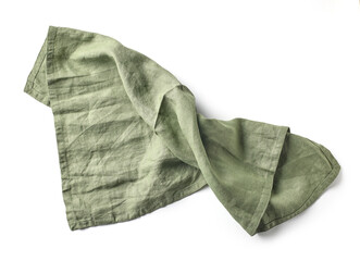 Wall Mural - green cotton napkin